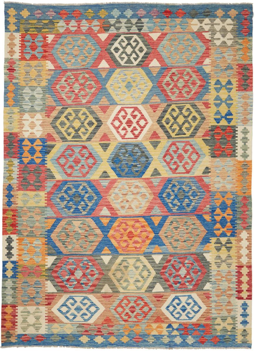 Tapete afegão Kilim Afegão 253x180 253x180, Tapete persa Tecido à mão