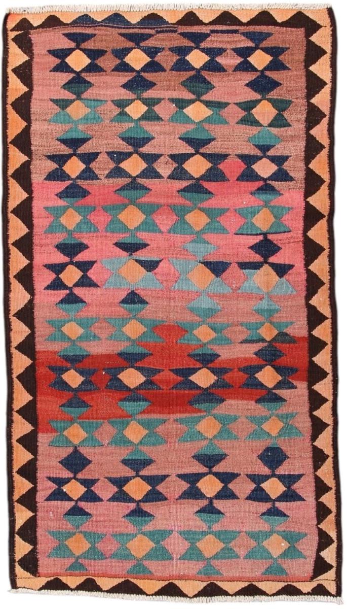 Persisk tæppe Kelim Fars Antikke 256x128 256x128, Persisk tæppe Håndvævet