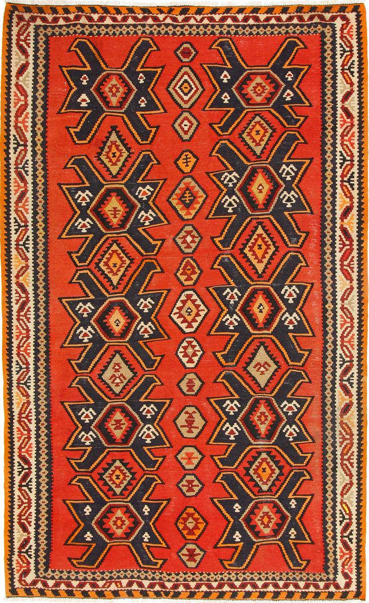 Tapete persa Kilim Fars Azerbaijan Antigo 285x172 285x172, Tapete persa Tecido à mão