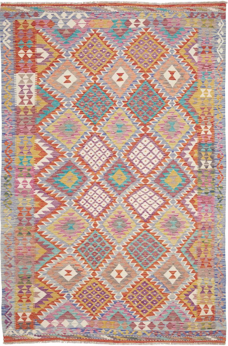 Tapis afghan Kilim Afghan 258x164 258x164, Tapis persan Tissé à la main