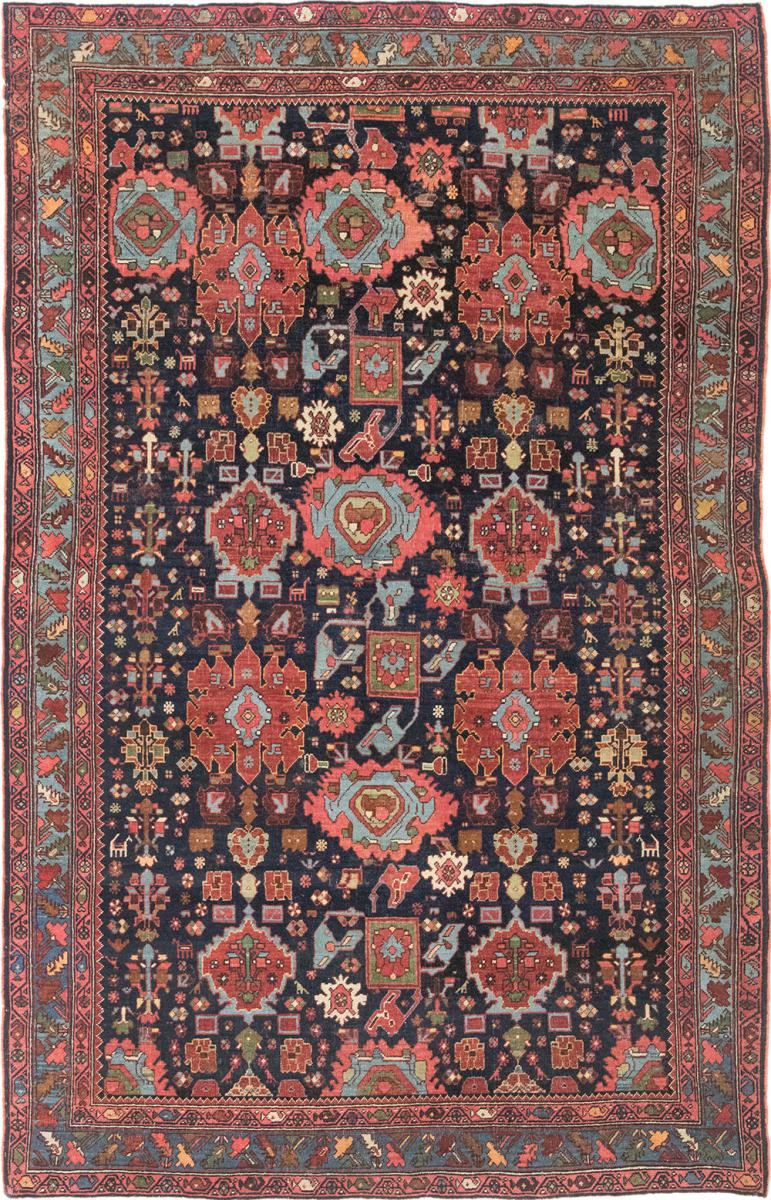 Περσικό χαλί Bidjar πολύτιμα λόγω παλαιότητας 223x143 223x143, Περσικό χαλί Οι κόμποι έγιναν με το χέρι