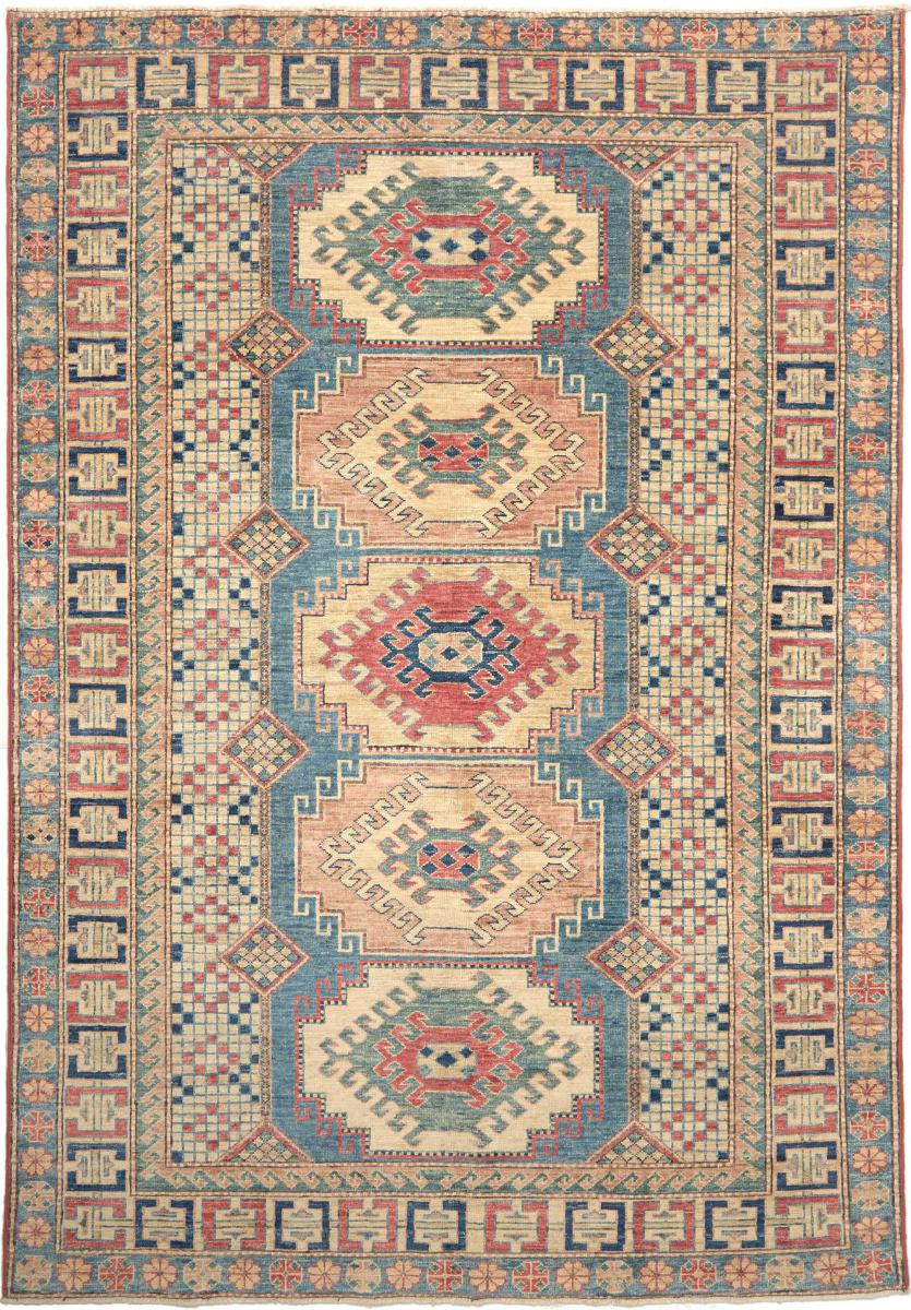 Afghansk tæppe Kazak Royal 204x145 204x145, Persisk tæppe Knyttet i hånden