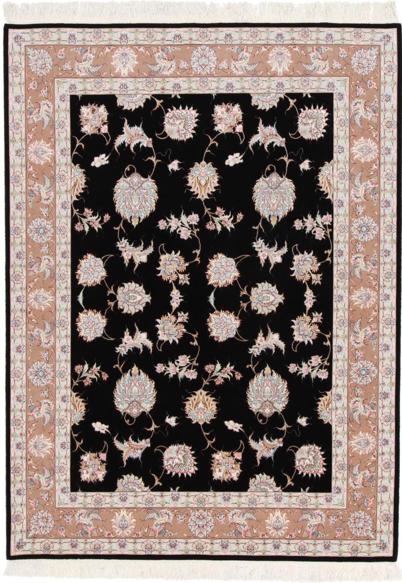 Tapete persa Tabriz 60Raj Fio de Seda 204x151 204x151, Tapete persa Atado à mão