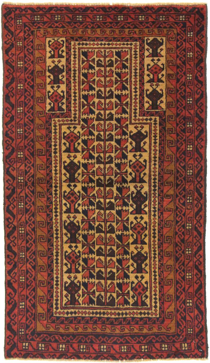 Tapete afegão Balúchi 124x79 124x79, Tapete persa Atado à mão