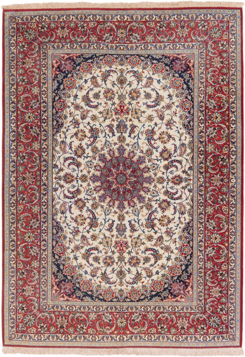 Persialainen matto Isfahan Silkkiloimi 226x161 226x161, Persialainen matto Solmittu käsin