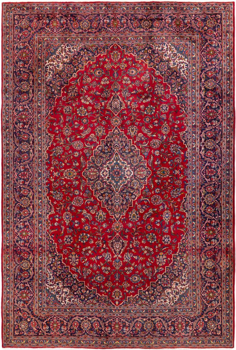 Persisk tæppe Keshan 380x260 380x260, Persisk tæppe Knyttet i hånden