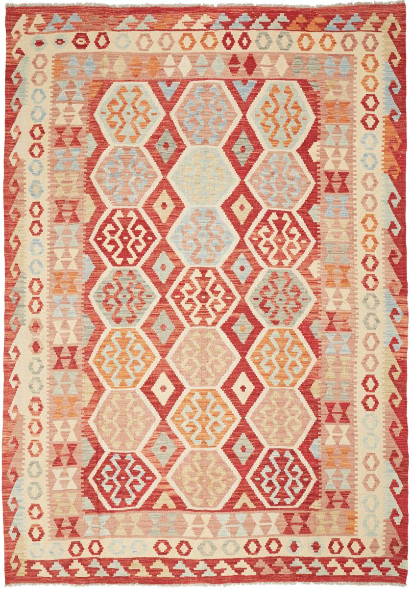 Afghan rug Kilim Afghan 253x175 253x175, Persian Rug Woven by hand