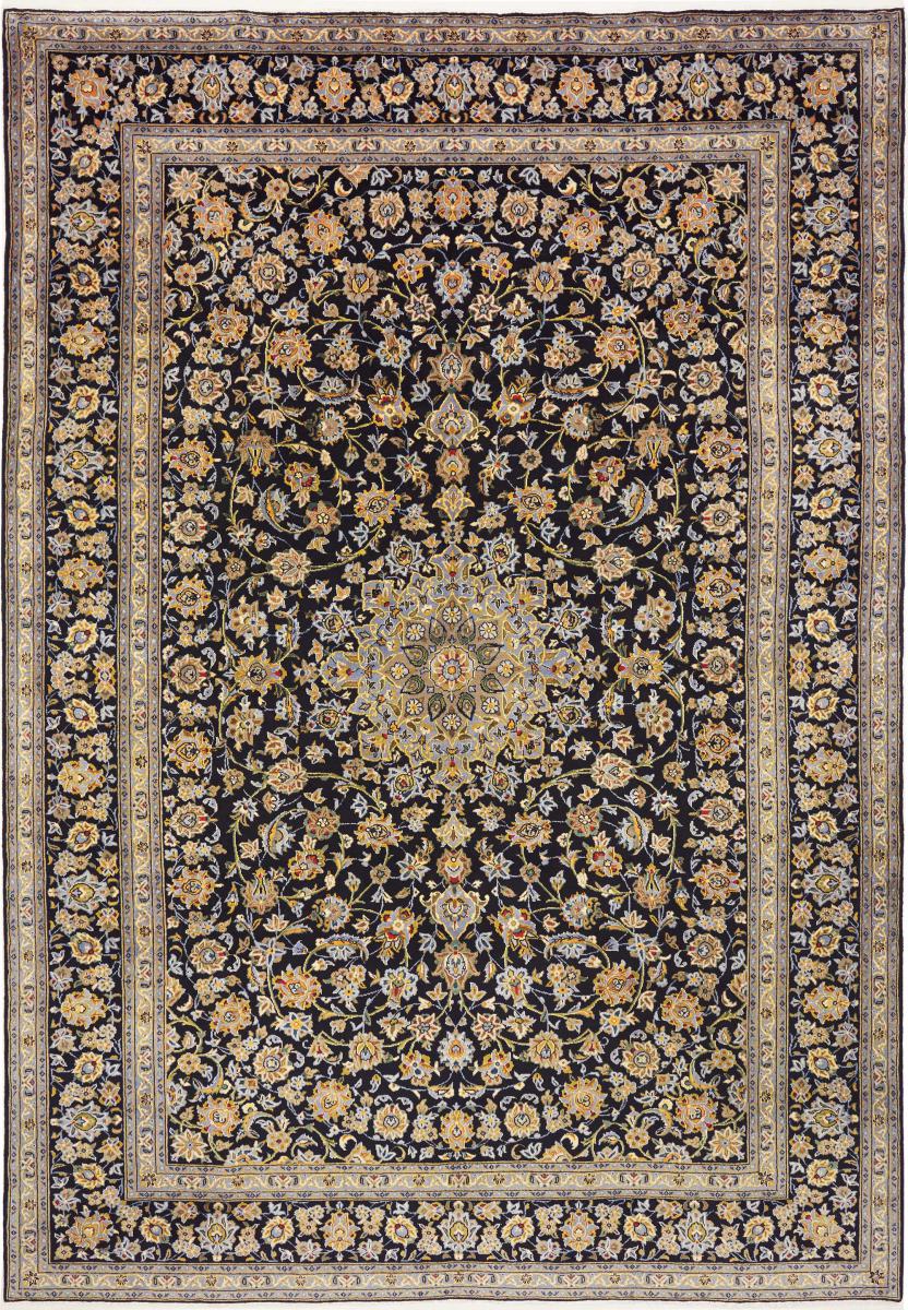 Persian Rug Keshan 12'3"x8'6" 12'3"x8'6", Persian Rug Knotted by hand