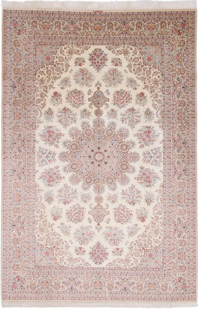 Persian Rug Qum Silk Signed 295x200 295x200, Persian Rug Knotted by hand