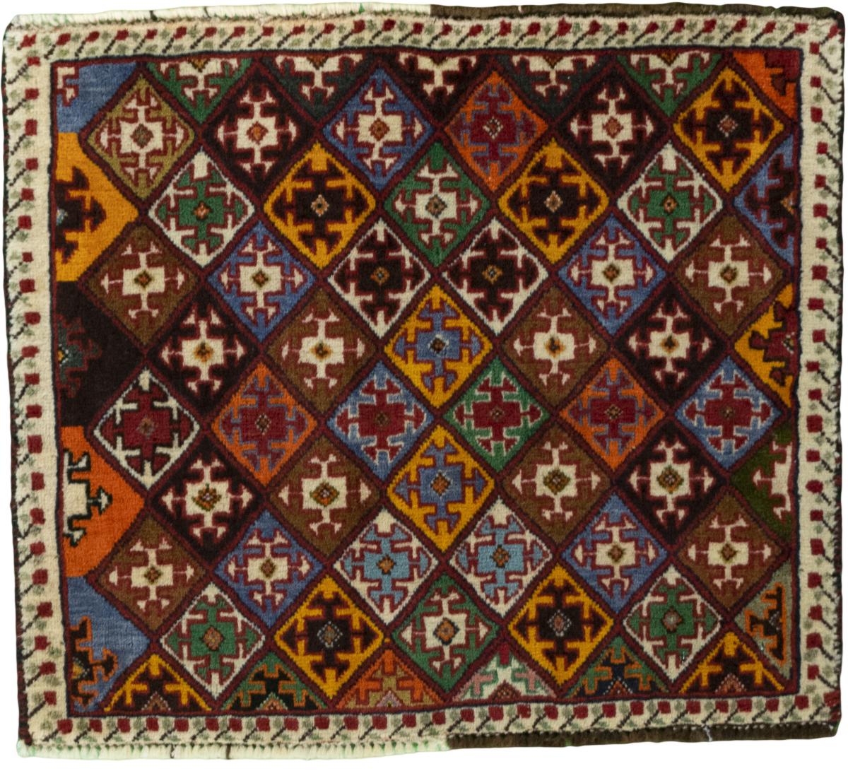 Persian Rug Shiraz 53x59 53x59, Persian Rug Knotted by hand