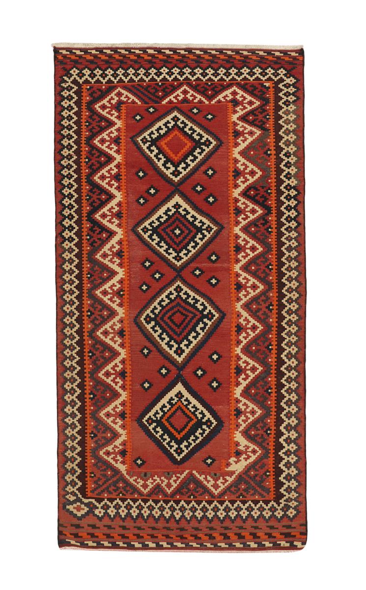 Persian rug Kilim Fars 9'3"x4'7" 9'3"x4'7", Persian rug Handwoven