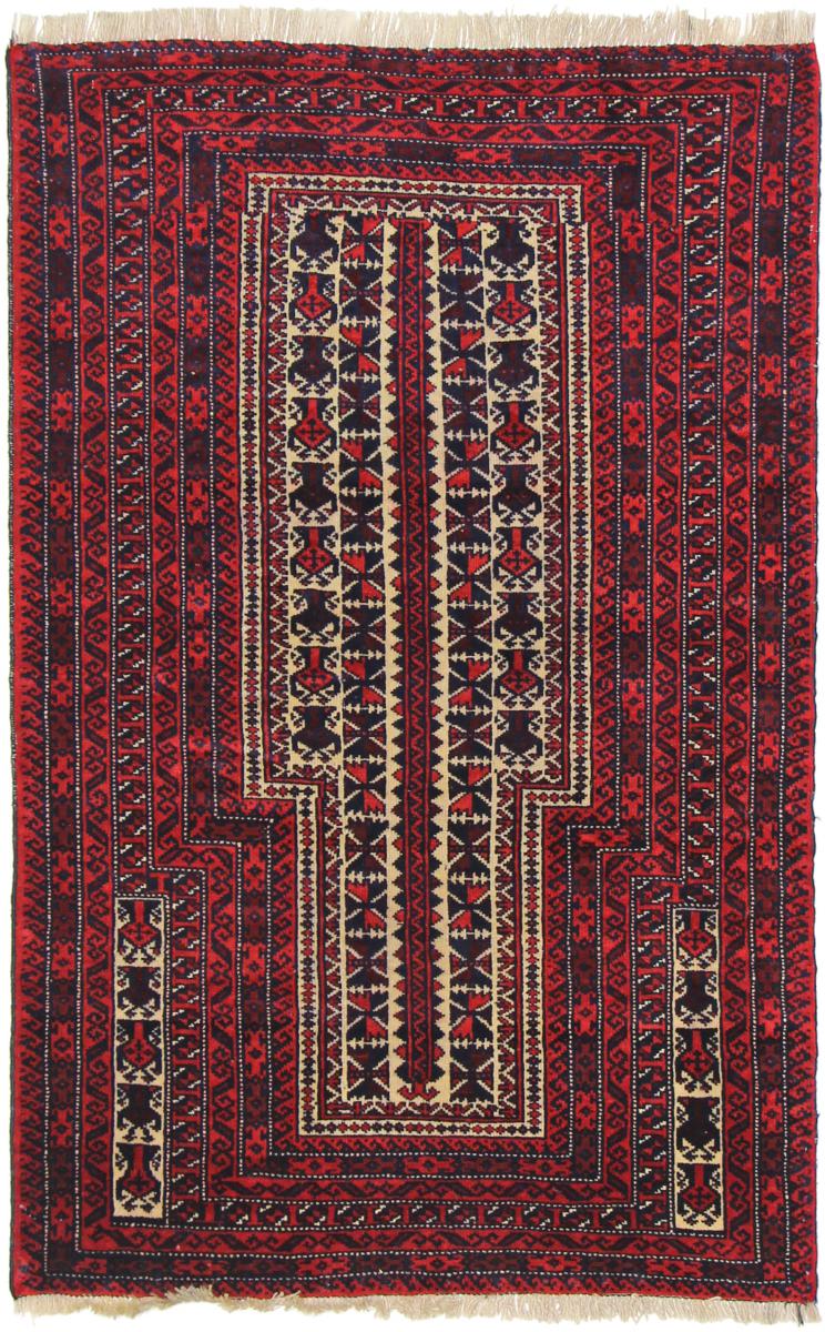 Tapete persa Balúchi 138x88 138x88, Tapete persa Atado à mão