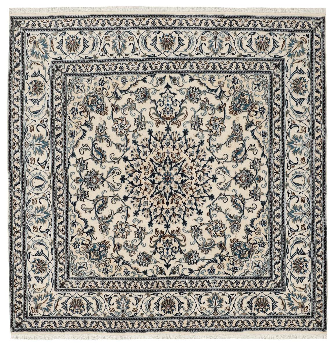 Persian Rug Nain 196x196 196x196, Persian Rug Knotted by hand