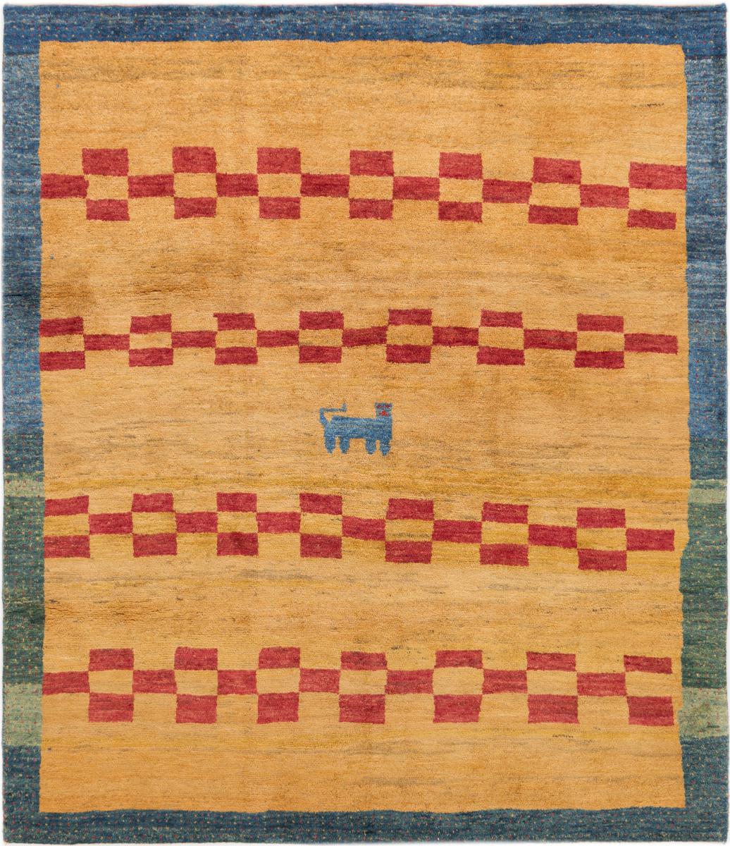 Persian Rug Persian Gabbeh 168x195 168x195, Persian Rug Knotted by hand