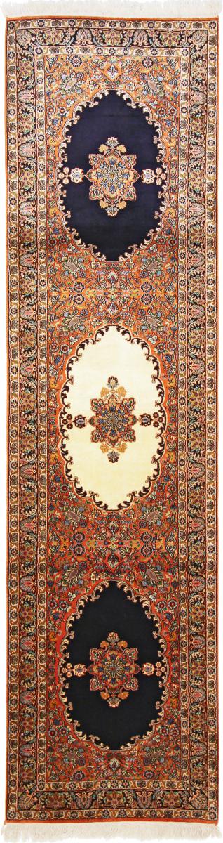 Tapis indien Cachemire Pure Soie 300x81 300x81, Tapis persan Noué à la main