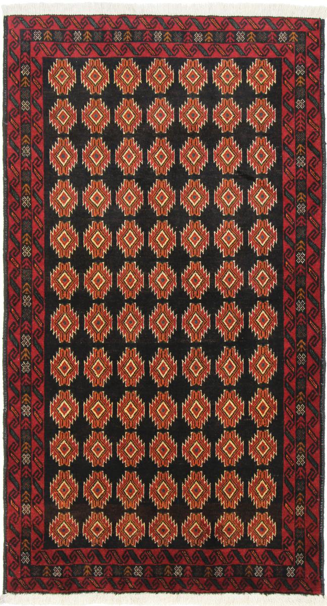 Tapete persa Balúchi 196x103 196x103, Tapete persa Atado à mão