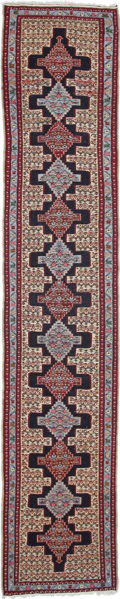 Tapete persa Kilim Senneh 396x88 396x88, Tapete persa Atado à mão