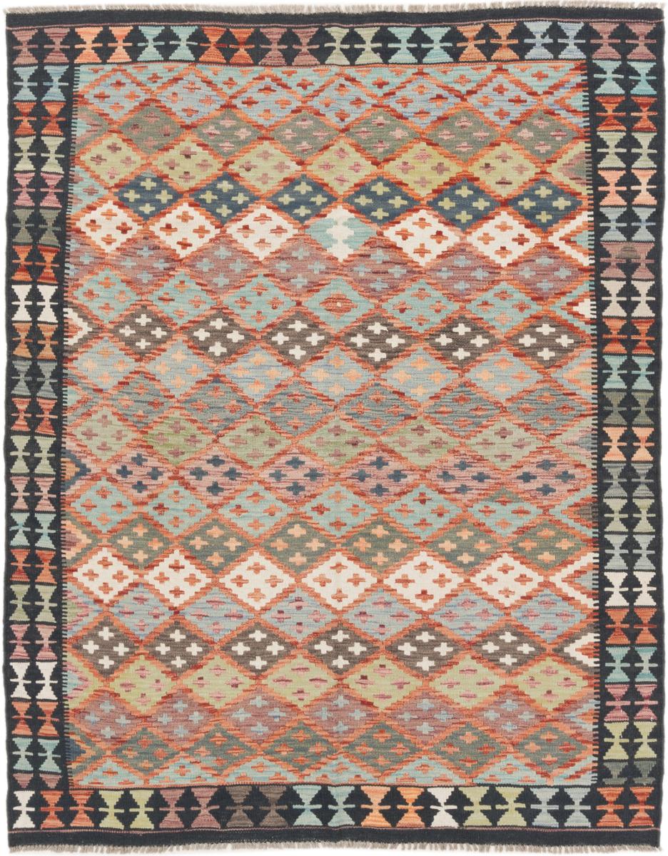 Tapete afegão Kilim Afegão 193x155 193x155, Tapete persa Tecido à mão