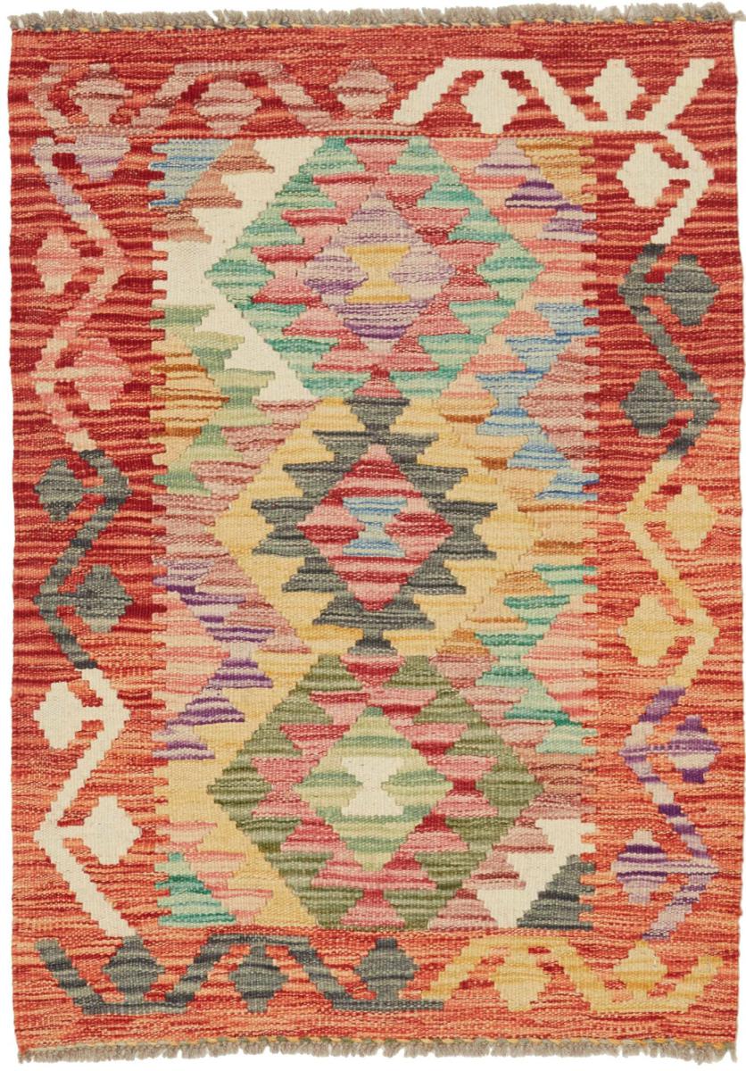 Tapete afegão Kilim Afegão 92x66 92x66, Tapete persa Tecido à mão