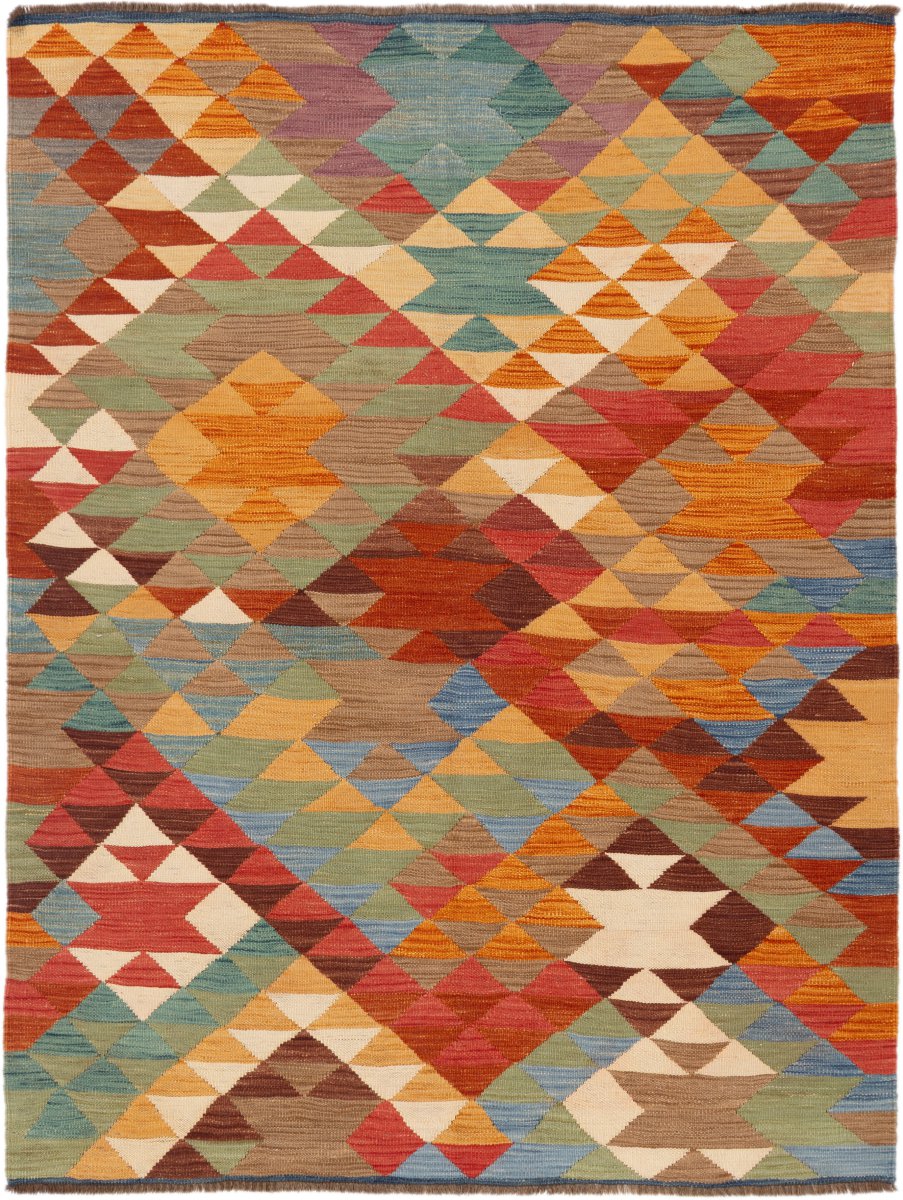 Tapis afghan Kilim Afghan 203x154 203x154, Tapis persan Tissé à la main