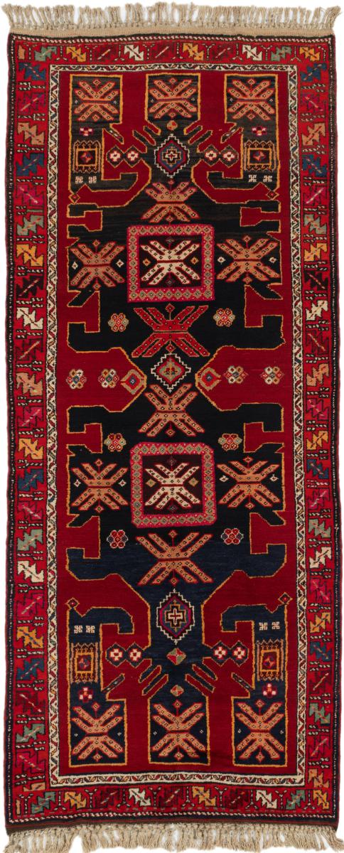 Alfombra persa Meshkin 314x127 314x127, Alfombra persa Anudado a mano