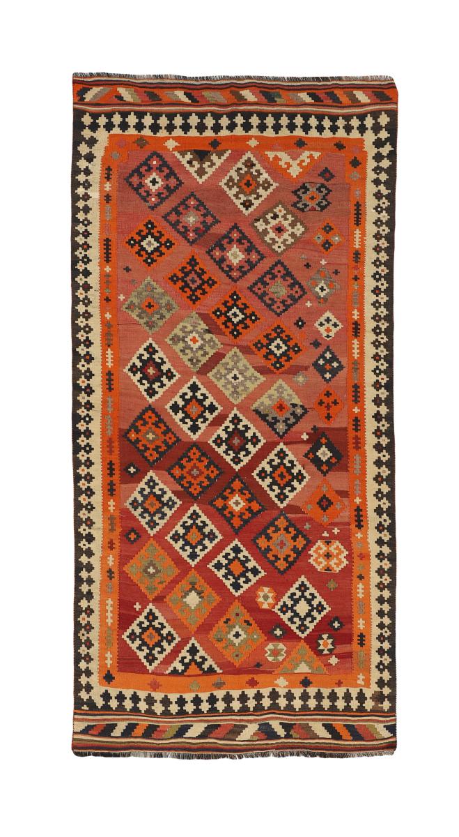 Persian rug Kilim Fars 9'6"x4'7" 9'6"x4'7", Persian rug Handwoven