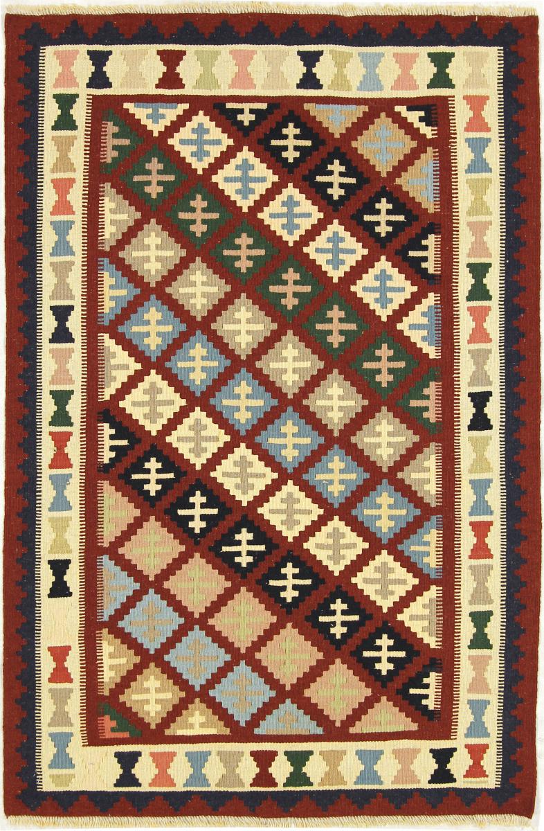 Tapete persa Kilim Fars 151x99 151x99, Tapete persa Tecido à mão