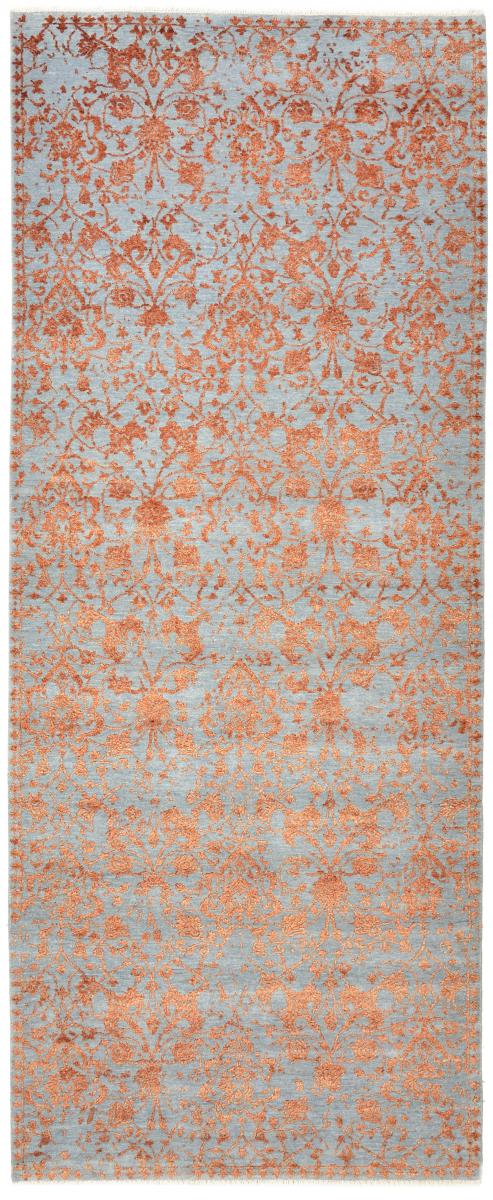 Indo rug Sadraa 10'2"x4'0" 10'2"x4'0", Persian Rug Knotted by hand