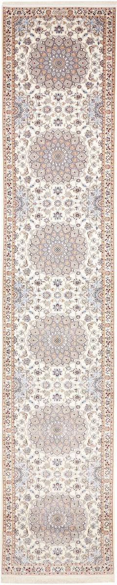 Persian Rug Nain 6La 14'7"x2'9" 14'7"x2'9", Persian Rug Knotted by hand