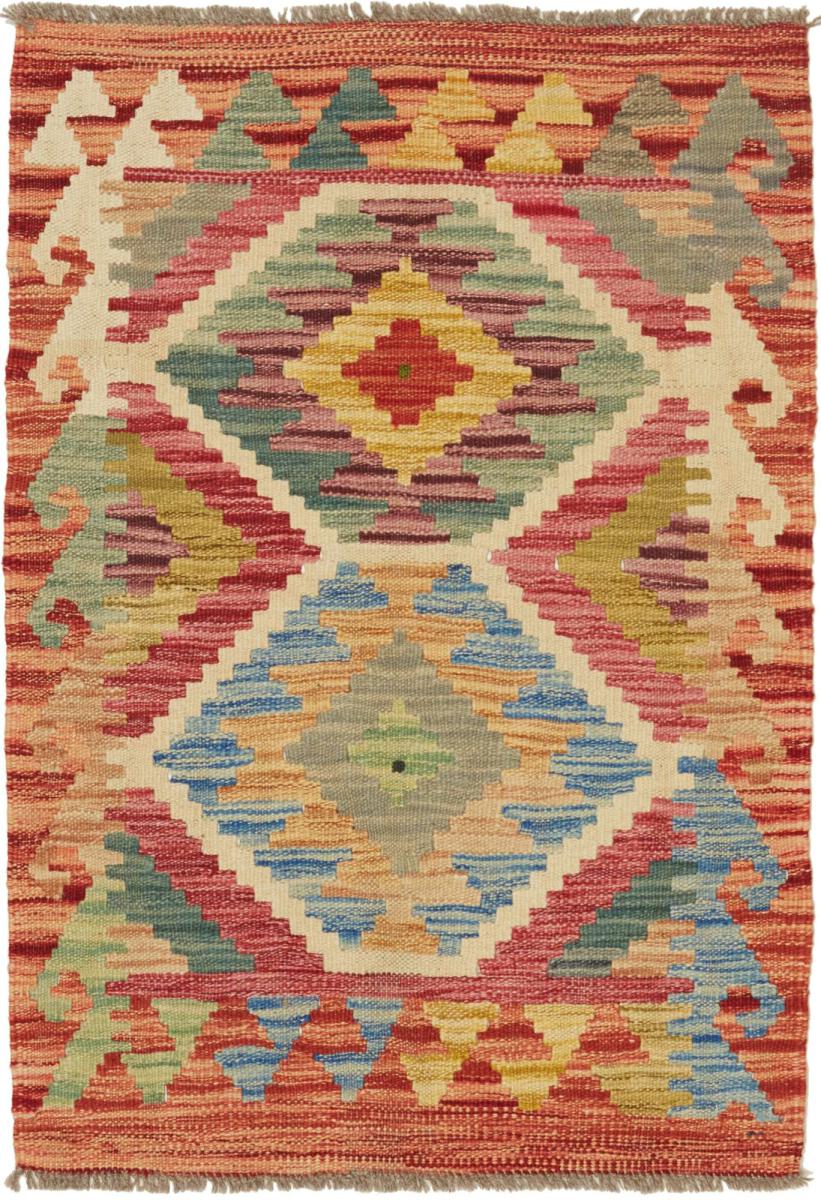 Tapete afegão Kilim Afegão 91x66 91x66, Tapete persa Tecido à mão