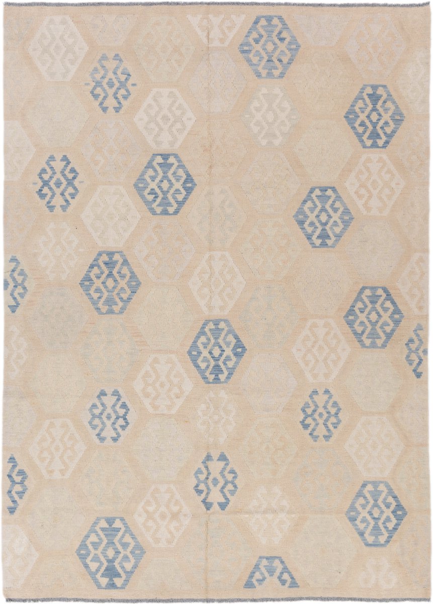Tapis afghan Kilim Afghan 241x173 241x173, Tapis persan Tissé à la main