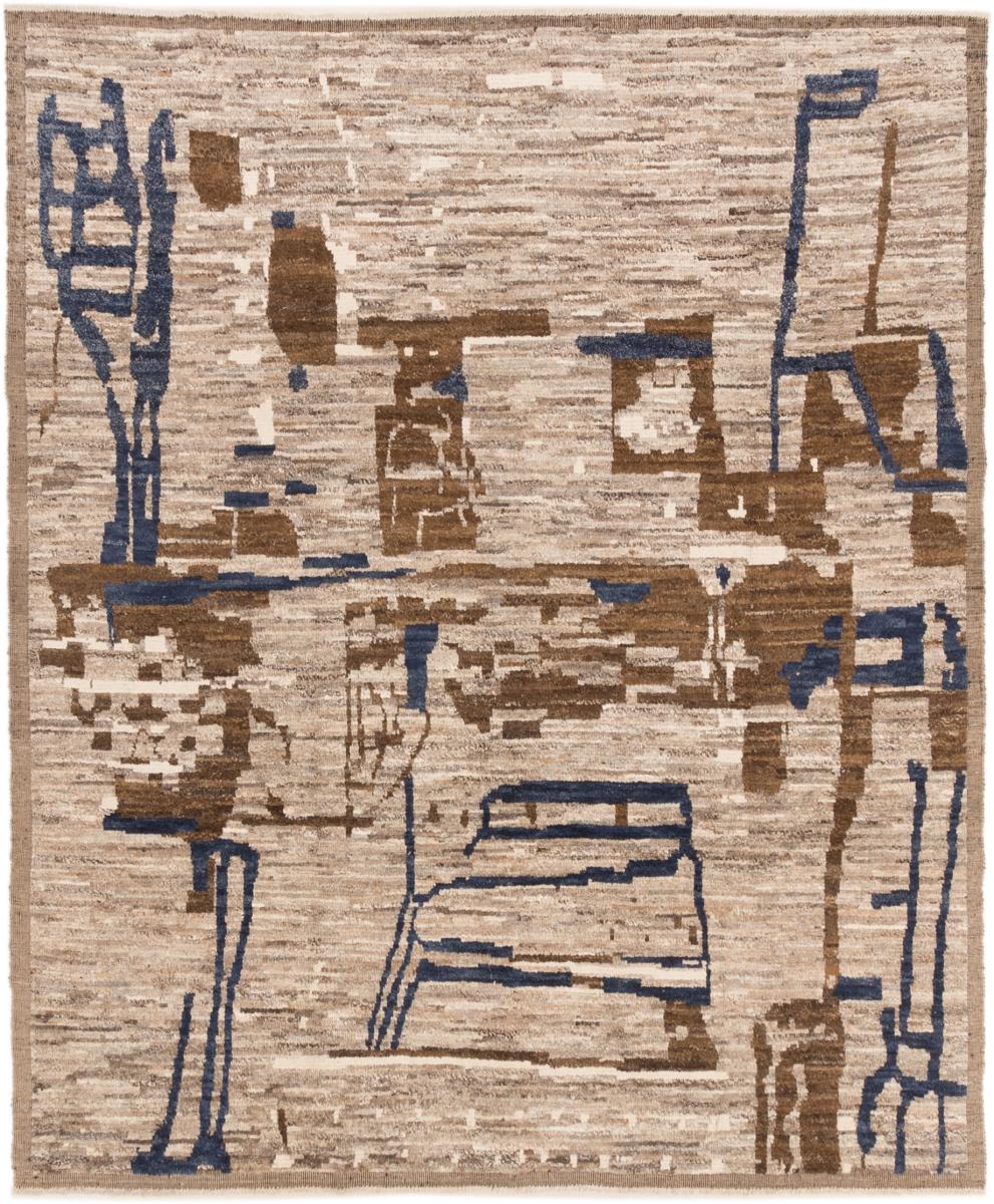 Marokkanischer Teppich Berber Maroccan 9'10"x8'4" 9'10"x8'4", Perserteppich Handgeknüpft