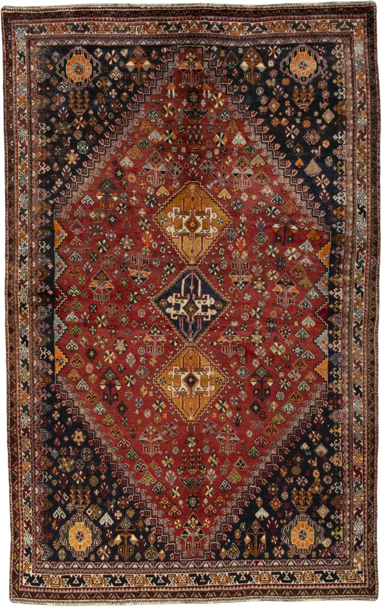 Perzisch tapijt Shiraz 279x177 279x177, Perzisch tapijt Handgeknoopte