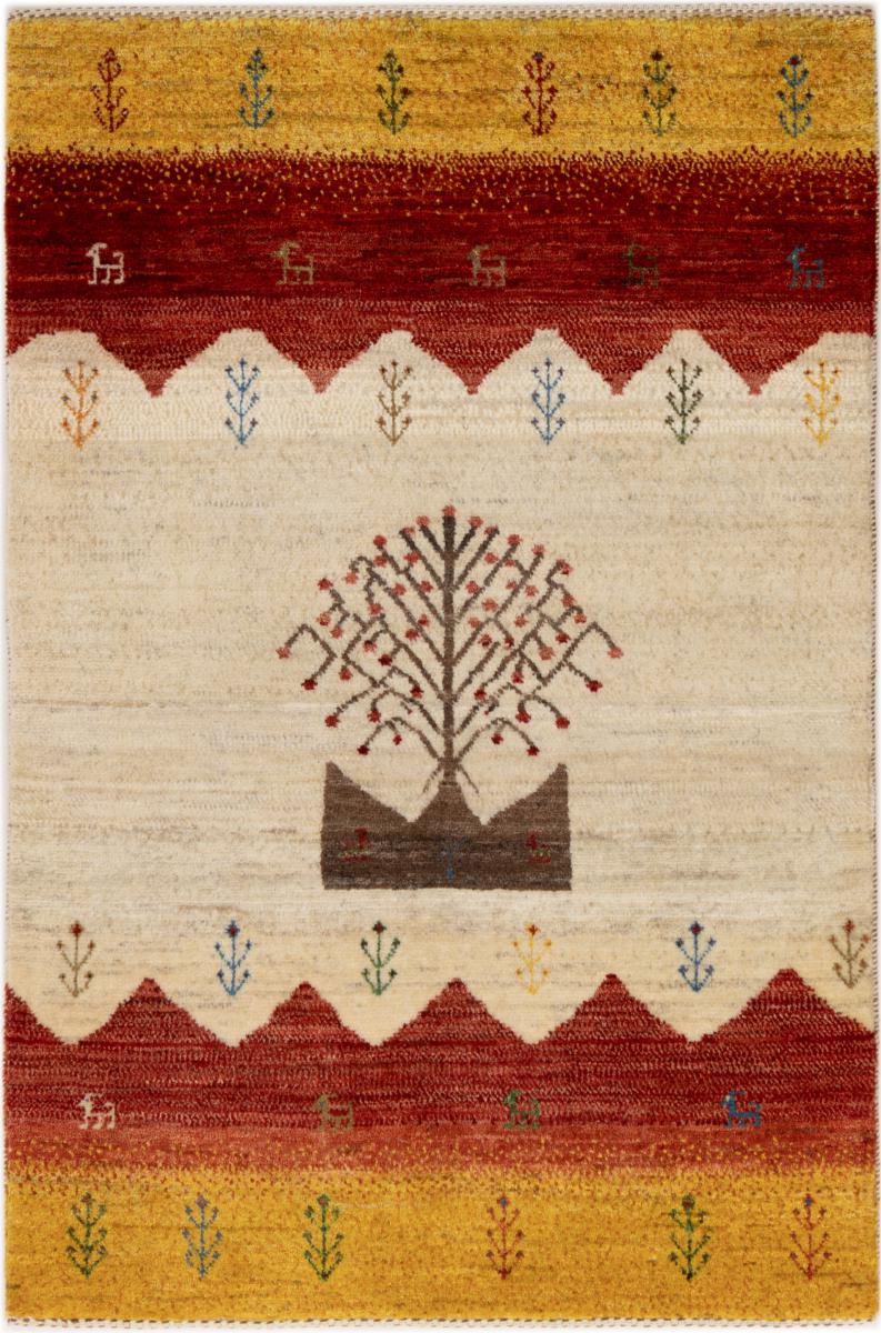 Tapete persa Persa Gabbeh Kashkuli Banafsheh 124x80 124x80, Tapete persa Atado à mão