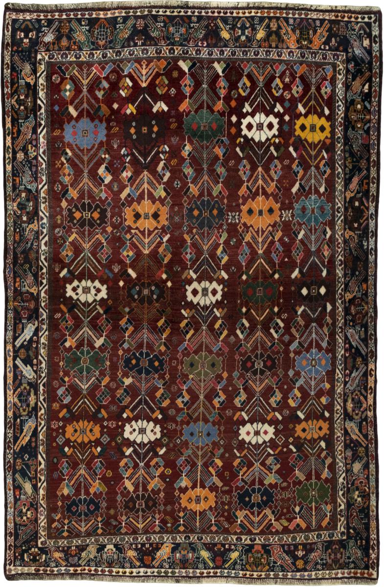 Tappeto persiano Shiraz 218x141 218x141, Tappeto persiano Annodato a mano