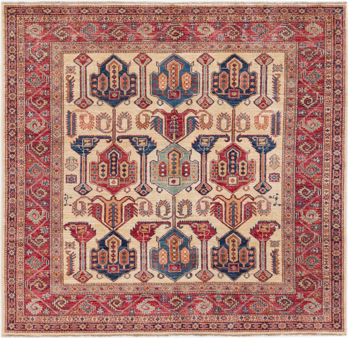 Afghan rug Super Kazak 175x180 175x180, Persian Rug Knotted by hand
