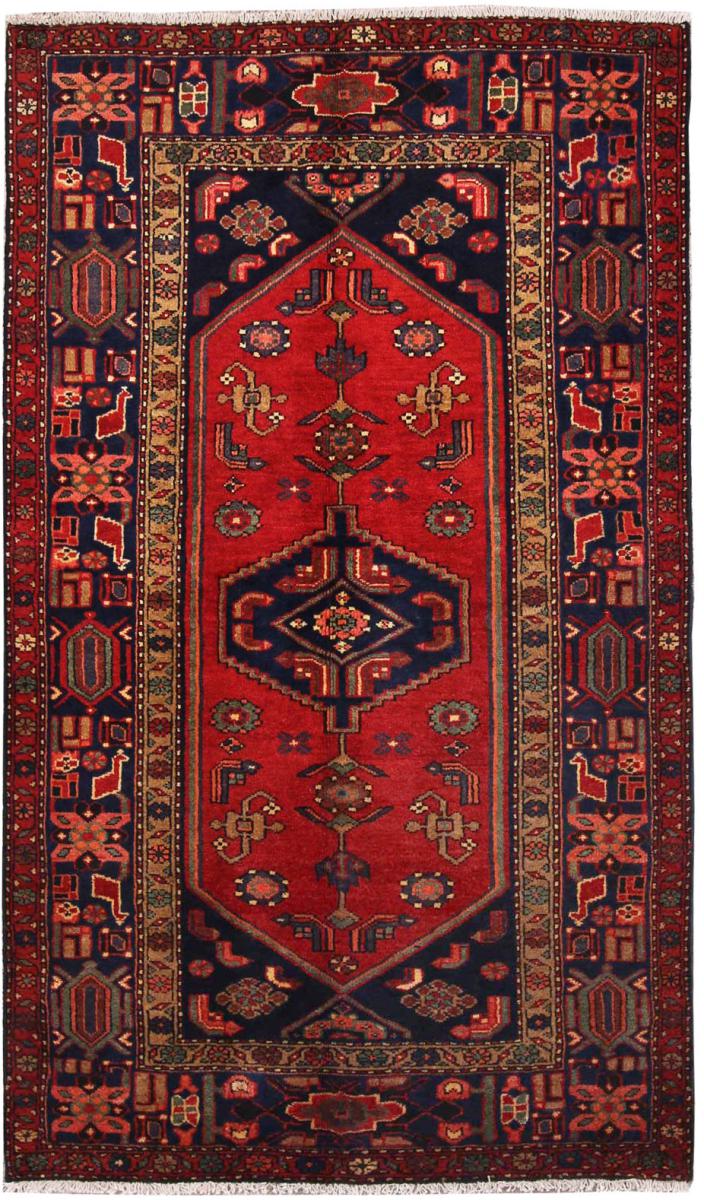 Persian Rug Hamadan 7'1"x4'2" 7'1"x4'2", Persian Rug Knotted by hand