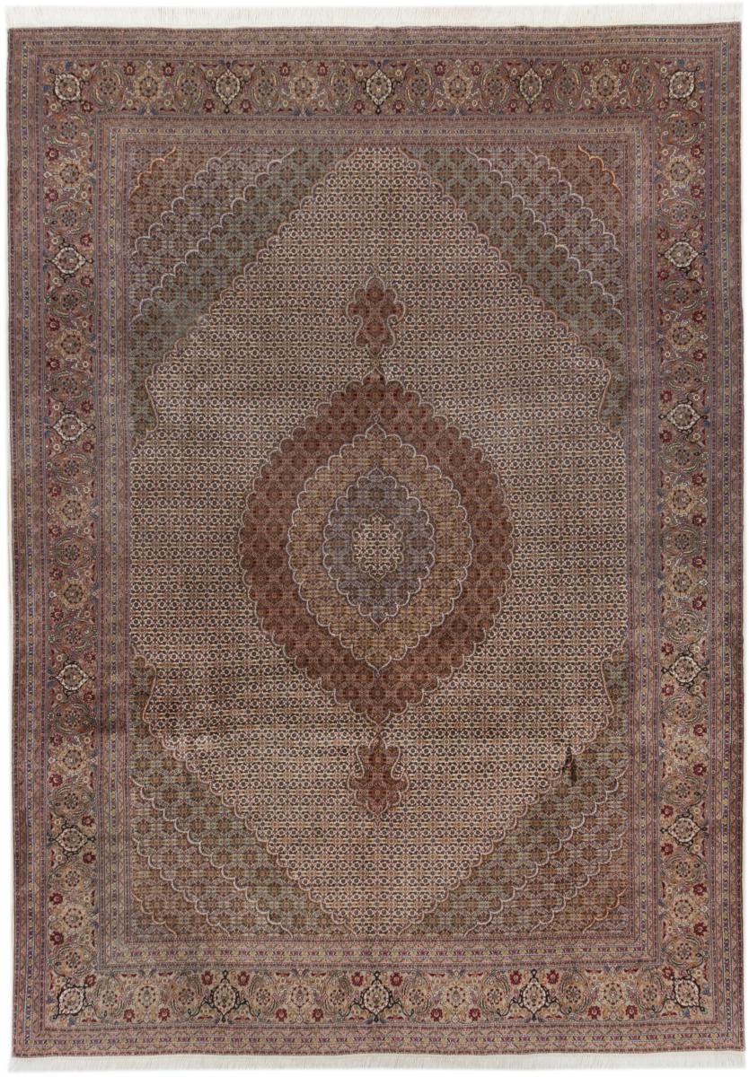 Tapete persa Tabriz 50Raj 355x250 355x250, Tapete persa Atado à mão