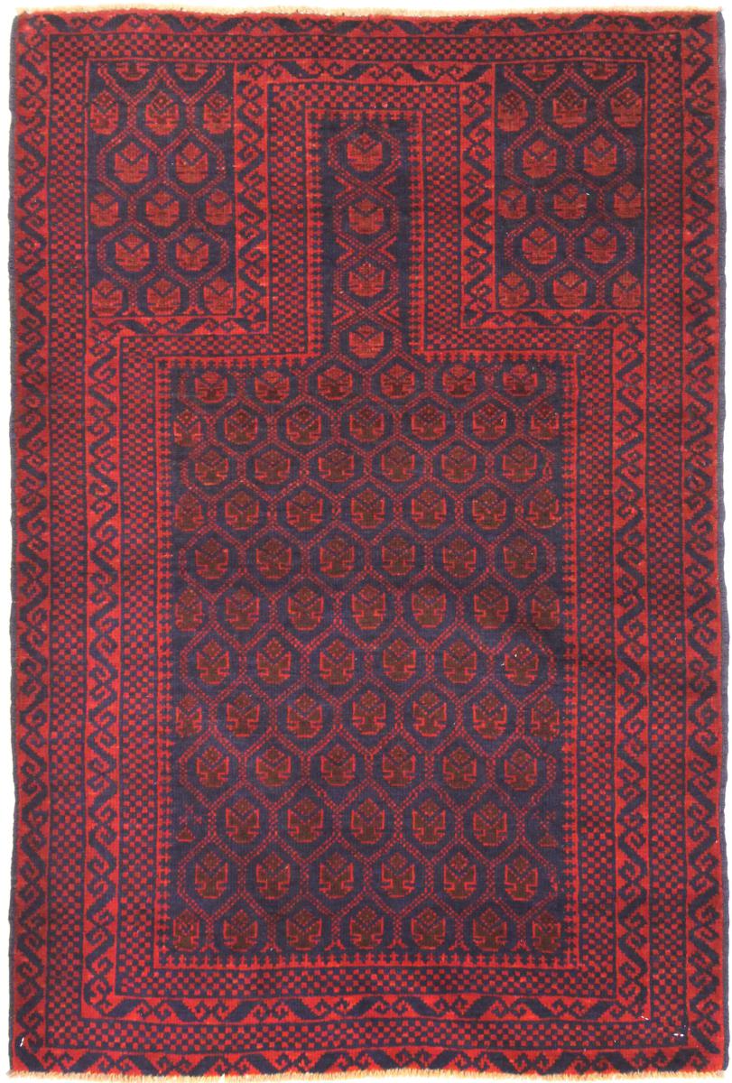 Tapete afegão Balúchi 126x79 126x79, Tapete persa Atado à mão