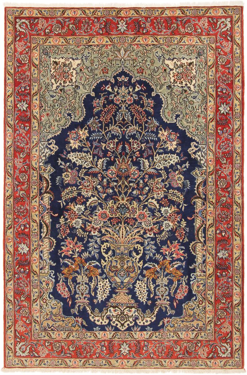 Tappeto persiano Qum 201x131 201x131, Tappeto persiano Annodato a mano