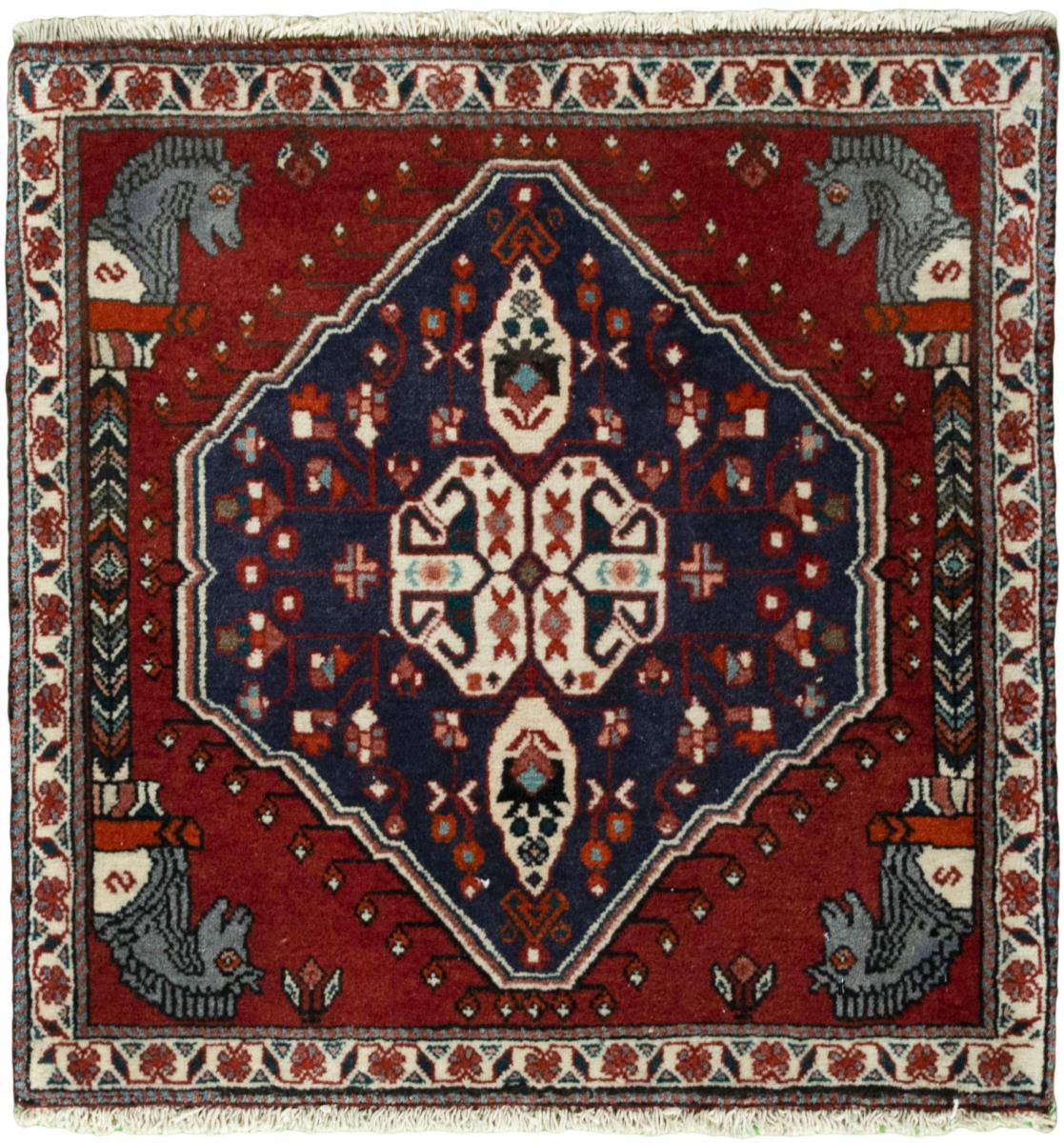 Tapis persan Shiraz 65x64 65x64, Tapis persan Noué à la main