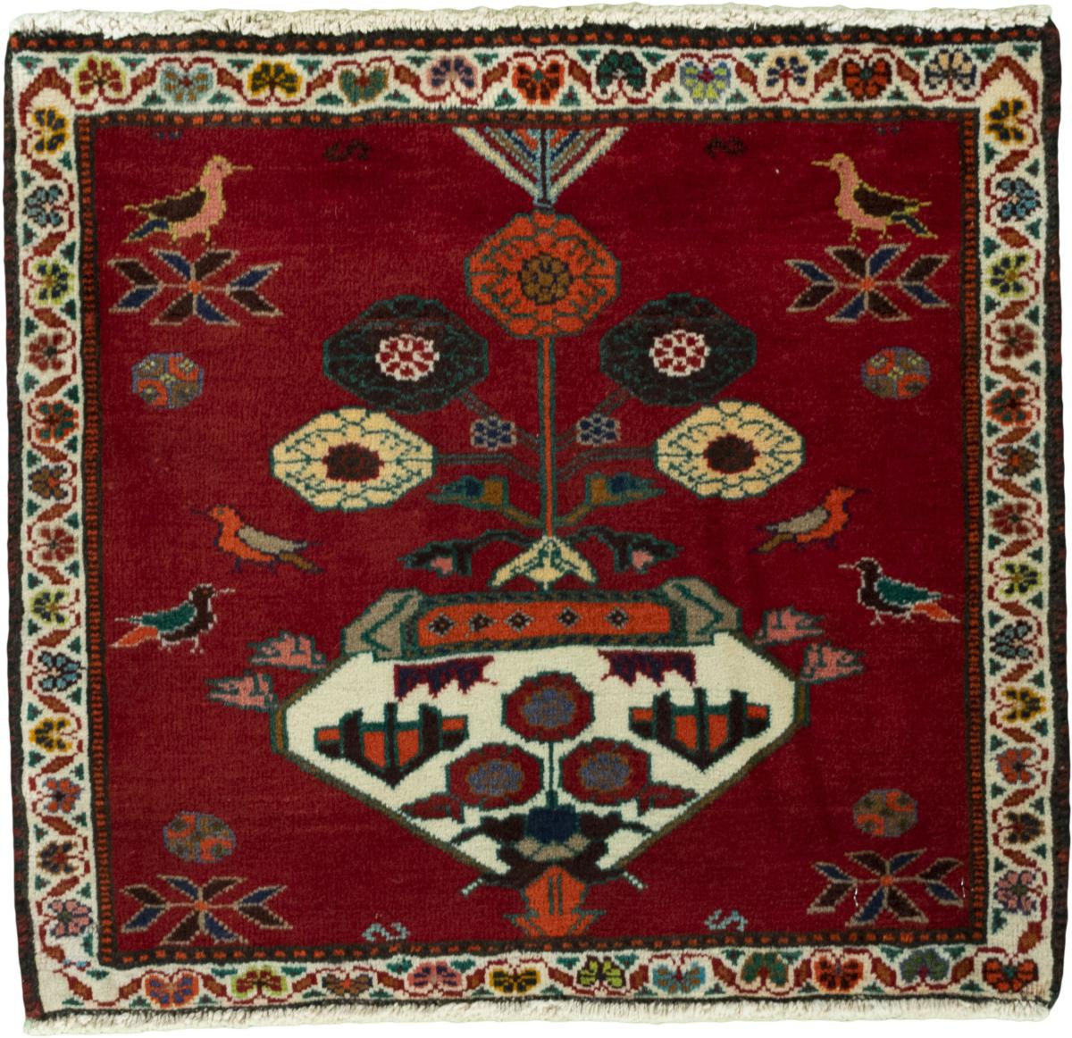 Alfombra persa Shiraz 53x59 53x59, Alfombra persa Anudado a mano