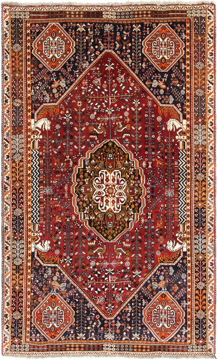 Persisk tæppe Ghashghai 256x157 256x157, Persisk tæppe Knyttet i hånden