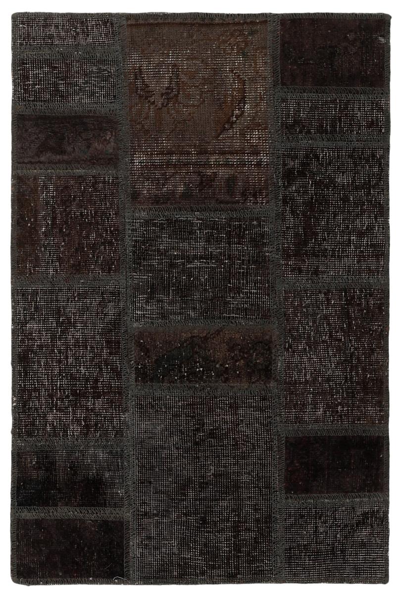 Persisk tæppe Patchwork 91x61 91x61, Persisk tæppe Knyttet i hånden