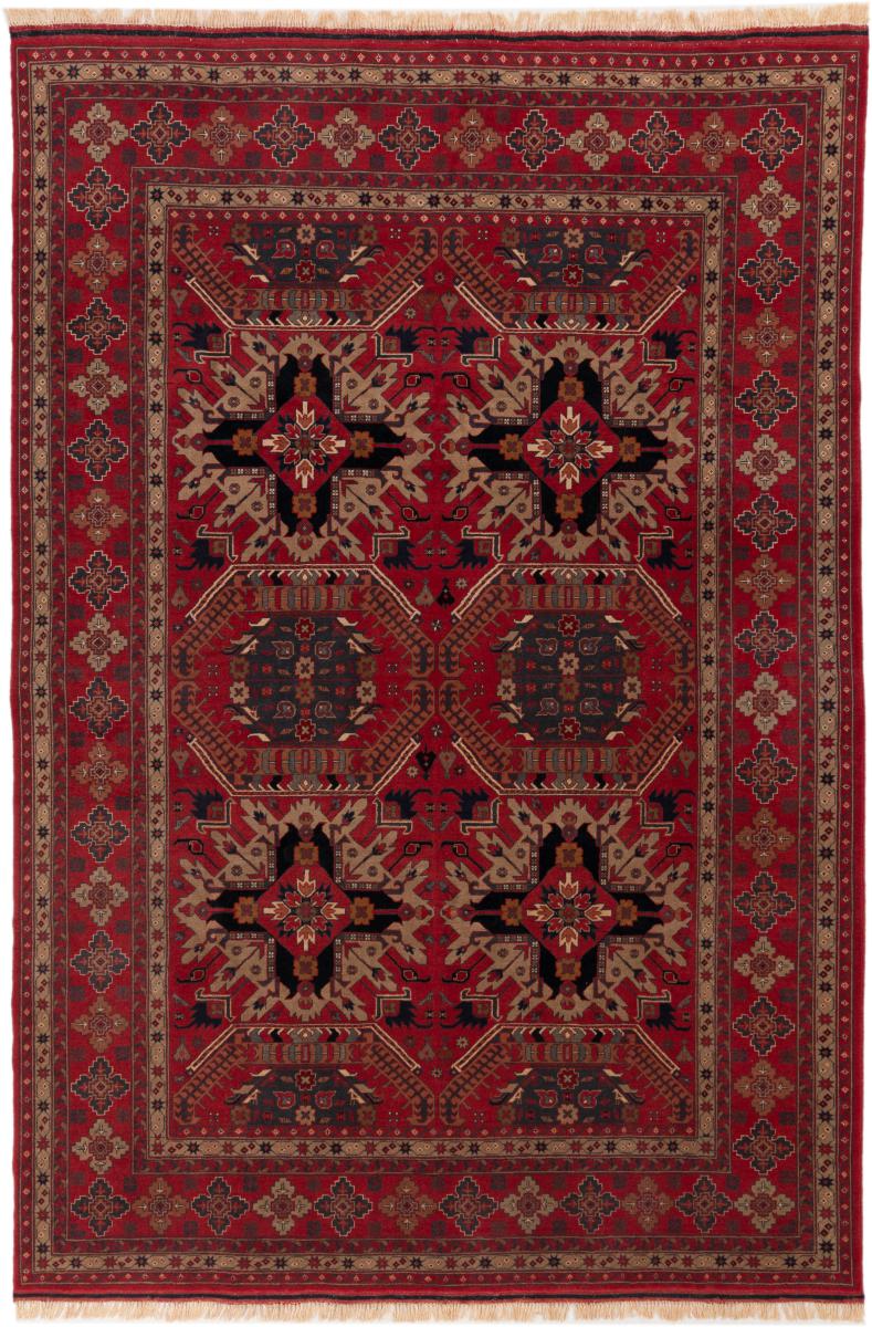 Afghanischer Teppich Afghan Mauri 299x200 299x200, Perserteppich Handgeknüpft