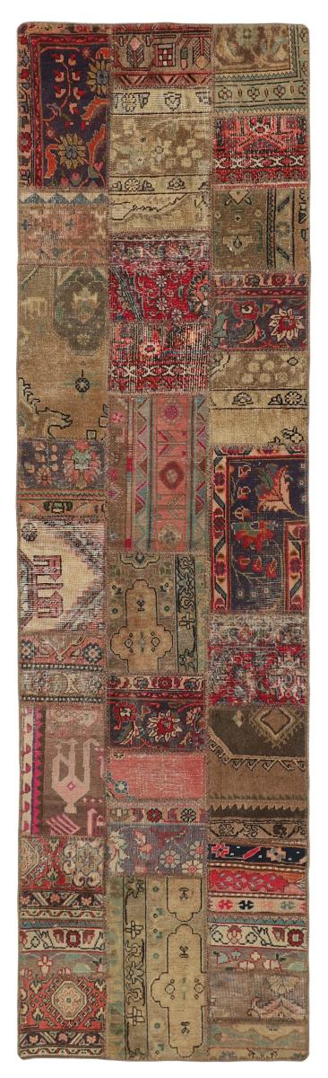Persisk matta Patchwork 307x84 307x84, Persisk matta Knuten för hand
