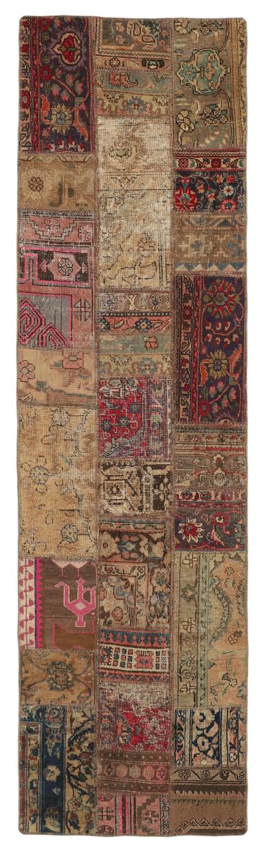 Persisk matta Patchwork 311x86 311x86, Persisk matta Knuten för hand