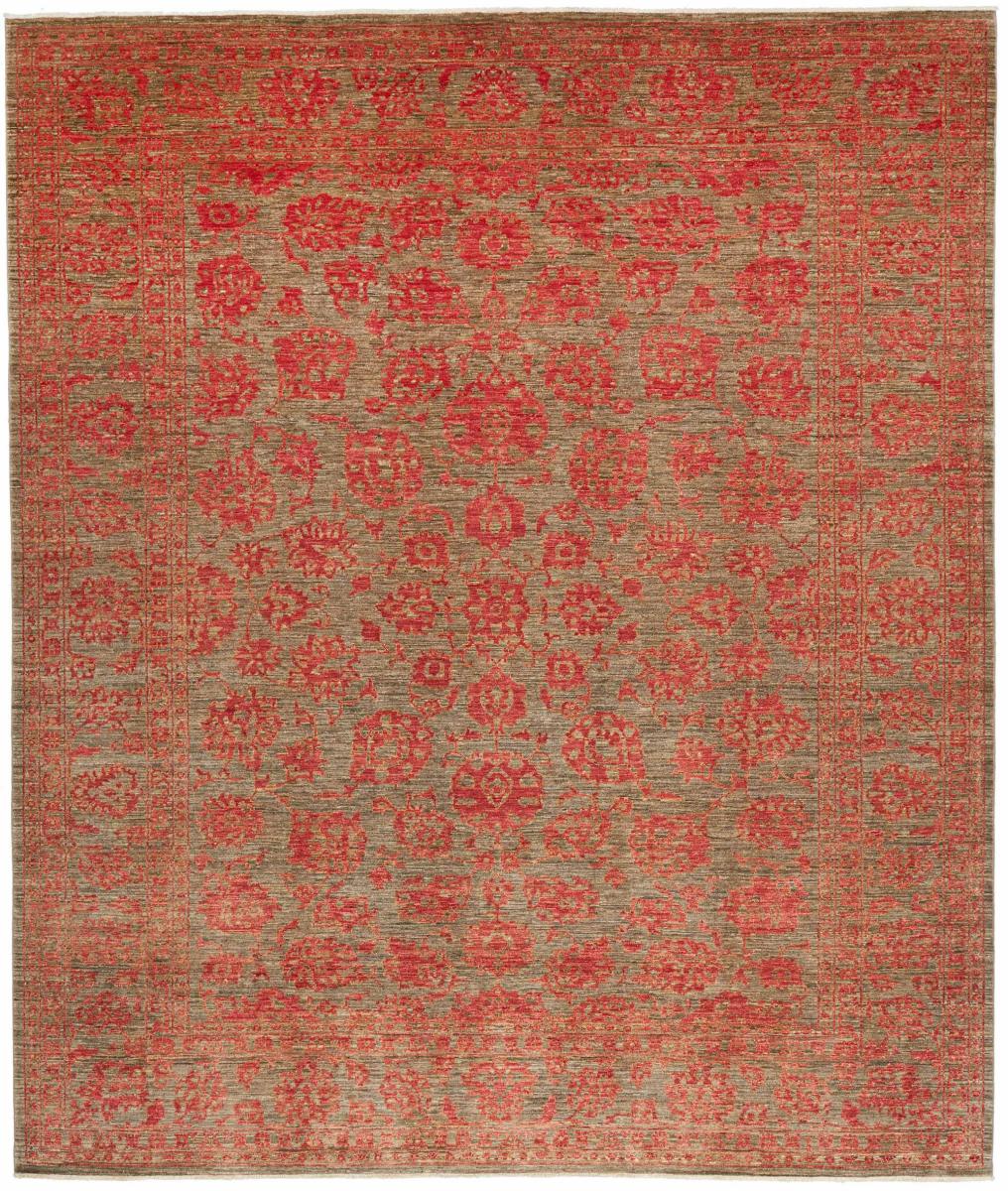 Pakistanilainen matto Ziegler Design Colored 302x254 302x254, Persialainen matto Solmittu käsin