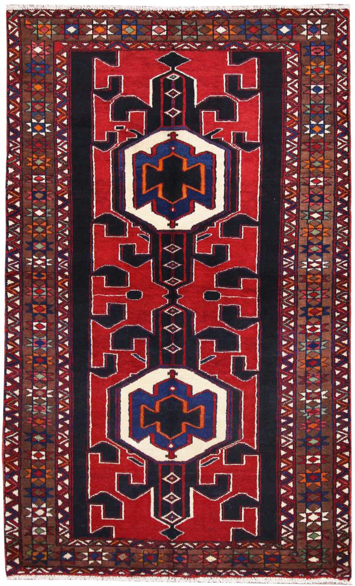Persian Rug Hamadan 6'9"x4'2" 6'9"x4'2", Persian Rug Knotted by hand