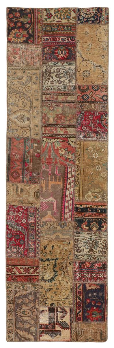 Persian Rug Patchwork 311x86 311x86, Persian Rug Knotted by hand